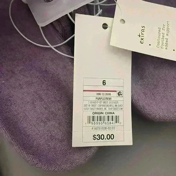 Target NWT Super cute platform sandals Purple size 6 - Picture 2 of 6